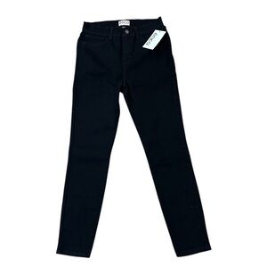Etica Denim Women’s Black High Waist Straight Leg Slim Jeans Sz 28 NWT